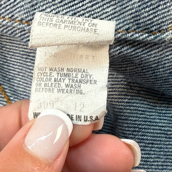 Vintage Levis 70506 Denim Trucker Jean‎ Jacket Made In USA Sz 36 80s 90s Classic - Picture 6 of 8